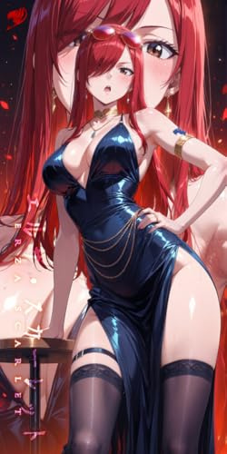 WAIFUWORLD SHOP Premium Wallscroll Anime Poster | Design #36 | Manga Rollbild aus Stoff | Roll-Up Banner für Wohnzimmer & Schlafzimmer | 120x60cm