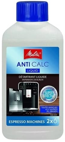 Anti-Calc Descaler for Espresso Coffee Machines – Limescale Remover and Decalcifier Cleaner for Automatic Coffee Makers, Pod Machines, Kettles – Deep Cleaning Formula – 250ml