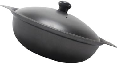 ULTECHNOVO Cazuela De Hierro Fundido Para Pollo Estofado Recipiente Para Arroz De Olla De Barro Para Uso El Hogar Para Cazuelas De Barro y Ollas De Arroz