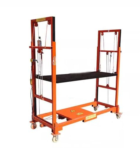 Carrello elevatore pesante elettrico, piattaforma multifunzione per ponteggi, ascensore automatico del carico per operazioni ad alta quota interne ed esterne