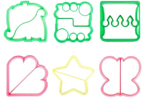 Moldes Para Tostadas De Sándwich De 6 Piezas, Cortadores De Pan Dulce, Herramientas Para Hornear De Bricolaje, Suministros De Cocina, Accesorios Para La Preparación De Comidas Para Niños.