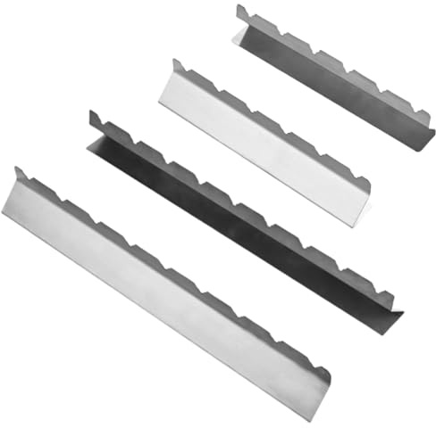 Lawnoval Lot de 2 supports à brochettes de barbecue en acier inoxydable pour 6 ou 9 brochettes, grille et four avec design de cuisson uniforme