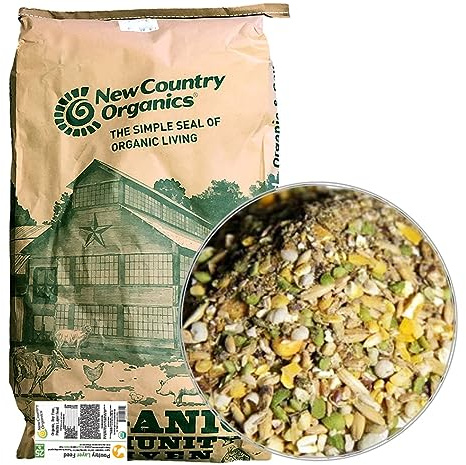 New Country Organics | Classic Layer Feed for Laying Hens | Soy-Free | 17% Protein | Certified Organic and Non-GMO | 25 lbs