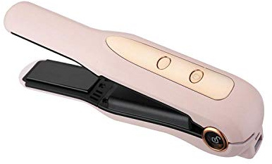 USB charge portable mini radio attelle dortoir voyage bouclage bâton curl droite double usage lisseur à cheveux-rose