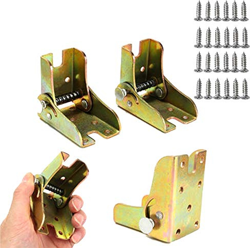 Accesorios de patas con bisagras de bloqueo automático de 90°, patas de mesa plegables para camas multifuncionales con bisagras, consolas plegables, patas plegables, patas invisibles, accesorios de