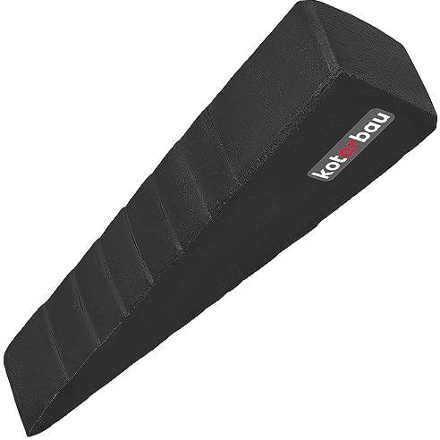 KOTARBAU® Cuneo forgiato in Acciaio 225 mm 3,0 kg Cuneo Granata spaccatrice Spaccatrice per Legno Cuneo spaccatore Cuneo abbattitore Cuneo per ceppi Cuneo di Spinta per abbattere e spaccare Il Legno