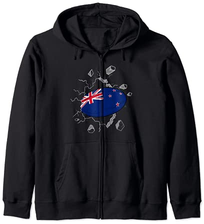 Neuseeland Rugby Trikot Neuseeland Flagge Rugby Ball Sport Kapuzenjacke