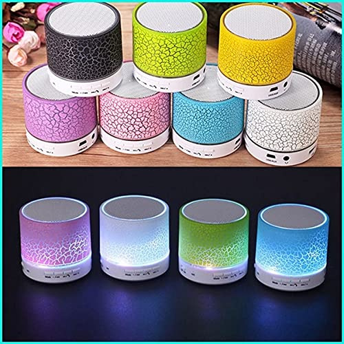 Lote 20 Mini Altavoz Bluetooth con luz LED+ Radio FM+USB (4655). Altavoces portátiles, Detalles de Boda prácticos hombres mujeres, comuniones, Fiestas