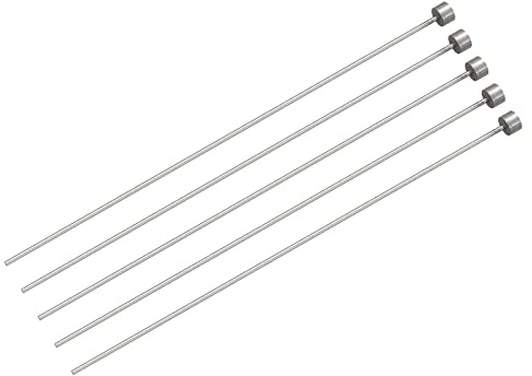 sourcing map Gerade Auswerferstifte, 1,5 mm Durchmesser. 65 mm Stahl, runde Spitze, 150 mm lang, für mechanische Wartung, 5 Stück
