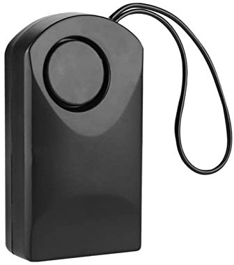 Sensor Táctil de Alarma, Sensor de Puerta Táctil Inalámbrico de Seguridad para el Hogar de 120db, Fácil de Instalar, Alarma de Seguridad Antirrobo Negra, Pomo de Puerta Fuerte, Portátil para el Hogar,