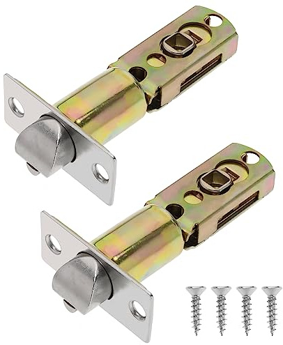 VGOL Lot de 2 loquets tubulaires à mortaiser en acier inoxydable - Loquet de porte réglable - Accessoires pour poignées de porte à levier - Poignées de porte intérieures