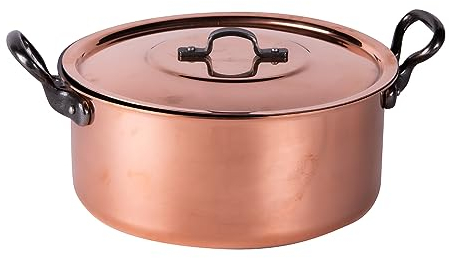 Baumalu - Faitout en cuivre 24 cm avec couvercle