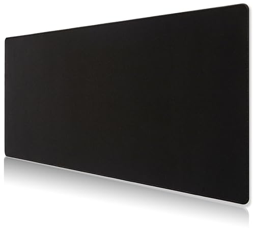 DOBAOJIA Mauspad Schwarz XXXL 90 x 40cm,Mausunterlage Groß,Gaming Mouse Pad | Schreibtischunterlage Schwarz, Black Mauspad XXXL,Mauspad Groß, Auslaufsichere Oberfläche und rutschfester Boden