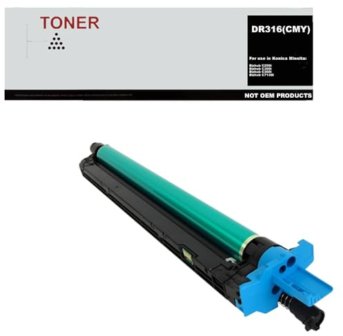 Genérico DR316 CMY Tambour d'Image Couleur Compatible avec Konica Minolta AAV70TD (Drum)