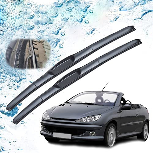 Für Peugeot 206 206+ 206sw 206cc 2001 2002 2003 2004 2005 2006 Zubehör Auto Frontscheibenwischerblätter Bürsten U J Haken Windschutzscheibe