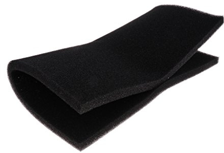 Biochemischer Filterschwamm für Teiche, 50 x 50 x 2 cm, Schwarz