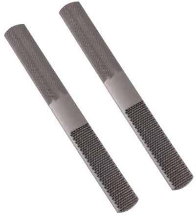 Gadpiparty 2stücke Carbonstahl Raspel Feilen Flache Und Halbrunde Holzfeilen Für Präzises Holzarbeiten Handwerkzeuge Für Schnitzen Und Schleifen Vielseitig Einsetzbar