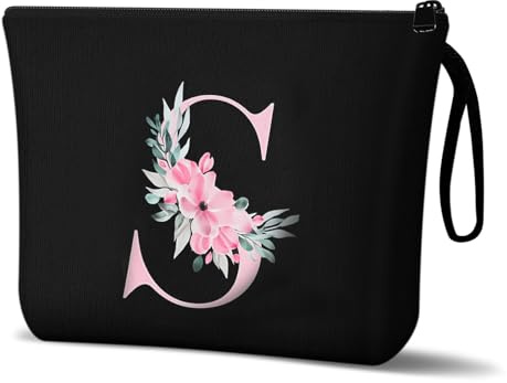 Aucuu Kosmetiktasche Damen Leinwand, Multifunktionaler Make-up-Tasche, Schminktasche, Travel Cosmetic Organizer, Groß Kapazität