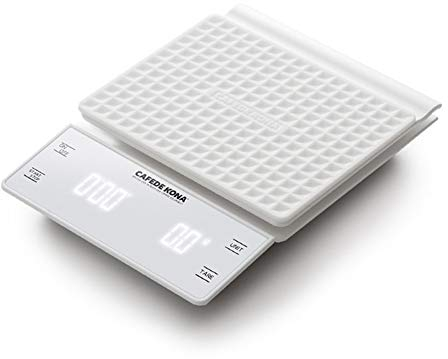DDKYHU Bilancia Elettronica Digitale da 3 kg Bilancia per caffè da Forno per bancone Bar Caratteristiche di temporizzazione della Fascia per Bilancia da Cucina (Colore : B) (C) (C)