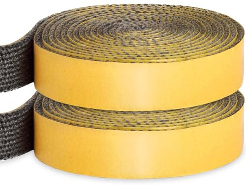Fiotha Joint Insert Cheminée, Joint Vitre Poele a Bois, Joints Fibre de Verre, Joint de Porte Four, pour Poêle, Cheminée, Tube Poele, Porte de Four, 2 Pièces (3mm x 15mm x 2,5m)