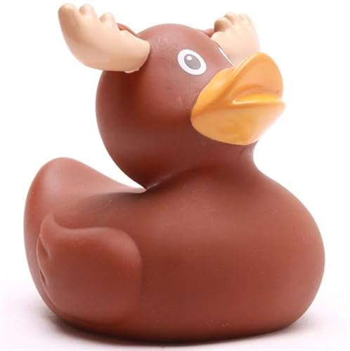 Duckshop I Badeente Elch I Quietscheentchen I L8,5cm I Quietscheente I Geschenk Skandinavien I Geschenk USA Reise