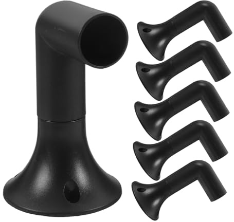 iplusmile Ground Spike and Lamp Extension Pole Set for Outdoor Solar Lights, 12pcs Base and Elbow Connector Kit with Screws, Replacement Stakes for Garden and Lawn Lighting Accessories