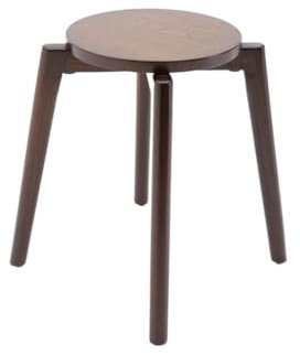 OZLMBERN Esstuhl Spaten Holz runden Hocker Wohnzimmer Massiv Holzhocker Stapelbar Esstuhl Haushalthocker