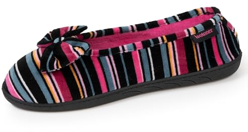 Isotoner Pantofole Pantofole Ballerine da donna, suola ultra morbida, comode, suola in memory foam 40