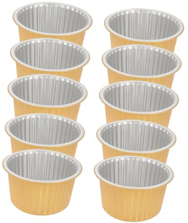 BAZEITFLOW 10pezzi Teglia in Alluminio Scatole di Alluminio Teglie di Rondi Scatole per Cottura