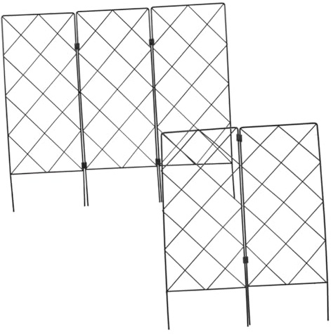 JOINPAYA 5 Stück Rankgitter Gartenpflanzen Pflanzenspalier Kletterhilfe Outdoor 20x53cm Metallstütze Für Terrasse Rasen Beete