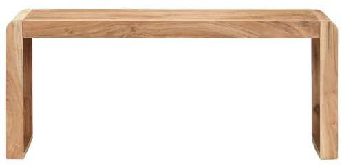 Vopese Akazienholz-Bank für Esszimmer & Flur - Stabil & Einzigartig - 110x38x46 cm Model323584