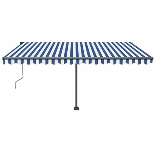 Tenda da sole automatica con sensore di vento e 400 x 350 cm – Alluminio verniciato a polvere & 100% poliestere con rivestimento in PU – Perfetta protezione da sole e vento per terrazza e giardino