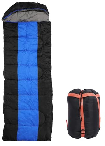 Omabeta Sac de Couchage Chauffant, 3 Réglages de Température Réglables avec Port de Type C, Chauffage Multi-Groupes en Fibre de Carbone pour Le Camping d'hiver, la Randonnée et la (Bleu)