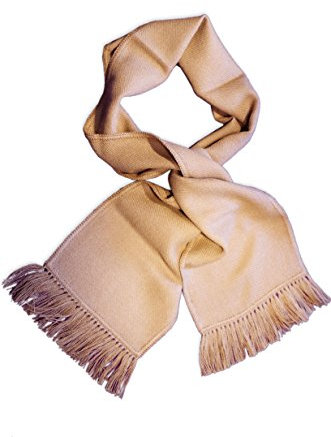Posh Gear Damen Alpaka Schal Monocromatico aus 100% Alpakawolle, beige