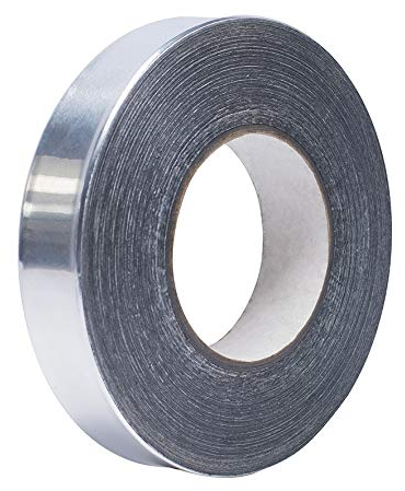 HSF Aluminiumklebeband aus 99% Alu - 25m Rolle - 0,1mm stark Aluminium 30mm