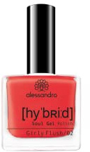 alessandro HYBRID Lack Girly Flush - Pinkrot - In nur 3 Schritten - perfekte Nägel ohne LED -bis zu 10 Tagen halt! 8 ml