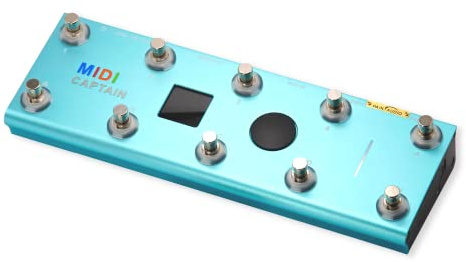 PAINTAUDIO MIDI Captain Foot Controller Multi-Effects Keyboards Synthesizer USB-MIDI Musiksoftware Bias mit Time Engine Funktion Unterstützt alle PC/CC/Note Commander 10 Fuß Schalter