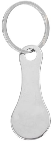 Didiseaon Metal Shopping Trolley Token Keyring Portable Grocery Cart Coin for Supermarket Trolley Token Keychain Holder Key Ring for Unisex Use