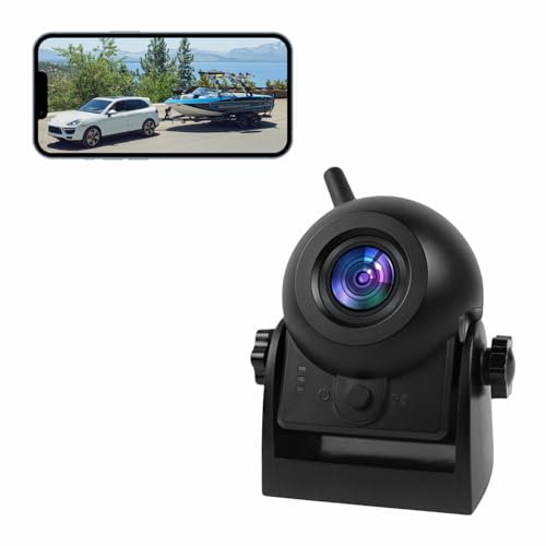 Uzone Rückfahrkamera Kabellos,720P HD Rückfahrkamera Auto Smartphone APP für iPhone und Android,Nachtsicht,IP68 Wasserdicht,Magnetisch,rückfahrkamera kabellos akku für Wohnwagen,Hitch,Pferdeanhänger