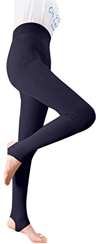 Winterleggings Damen Lang Warme, Strumpfhosen Damen Winter Ohne Fuß, Enges Figurformende Winterstrumpfhose Damen Gefüttert Stützstrumpfhose Weicher Bequem Kompressionsstrumpfhose Damen