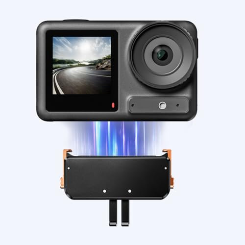 DJI Supporto Adattatore Magnetico per Osmo Action 5 Pro/4/3, Accessori Action Cam per Osmo Action 4, a Sgancio Rapido, Lega di Alluminio Supporto Magnetico (Nessun Host Incluso)