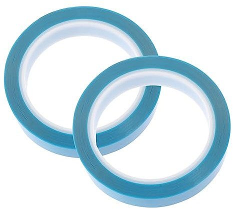 Gatuida Self-adhesive Refrigerator Tape 2 Rolls Blue Strong Pet Tape for Freezer and Drawer Fixing, 20mm Width x 50m Length, Convenient for Home Use