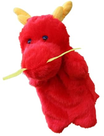 GARIOUANS Plüschtier Handpuppe Drache Kinder Interaktives Puppenspielzeug Lernspielzeug Motorik Eltern Kind Spiel