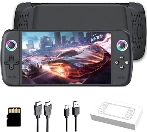 2025 New Upgrade M27 Retro Handheld Game Console with 128GB, 30+ Emulators,Built-in 30000+ Classic Games, Portable Video Gaming Console Linux System 7 Inch IPS Screen, 3000mAh Rechargeable Battery