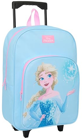 Frozen - Kinderrucksack mit kompaktem Trolley, ideal für Kinder unterschiedlichen Alters, bequem und vielseitig, Qualität und Widerstandsfähigkeit, 33 x 43 x 15 cm