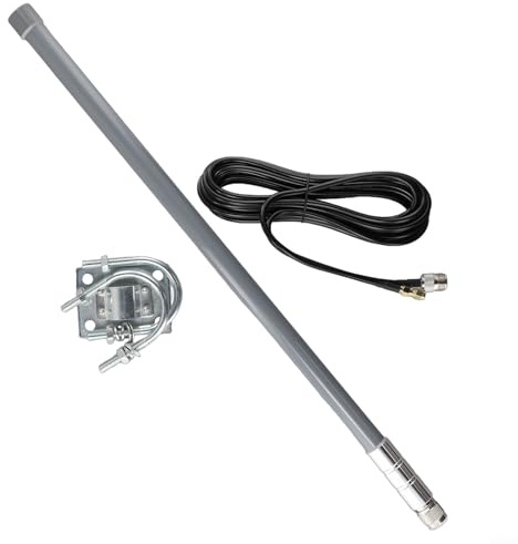 Antenna in fibra di vetro 12DBi, per una migliore comunicazione a lunga distanza su bande di frequenza 868M 915M resistente alle intemperie (kit antenna)