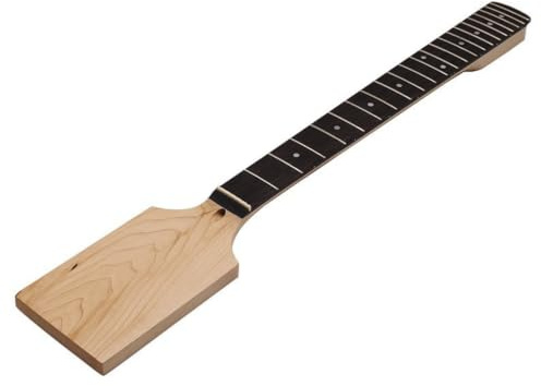 harayaa Gitarrenhals Ersatzteil Gitarrenhals Griffbrett Kopfplatte DIY Rohling Ahorn 22 Bünde Unbehandelt Glatt für Gitarrenbau Reparatur Upgrade Hobbyisten