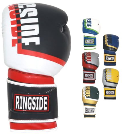 Ringside Unisex Adult, Sparring Boxing Gloves, Black/Red, 16 Ounce US