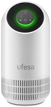 Ufesa PF4500 Purificador de Aire con Sistema de Filtrado 3 Capas: Pre filtro + Carbono Activo + HEPA. Neutraliza el 99.97% de Polvo y Bacterias, Hasta 40m², 3 Velocidades, Silencioso 30dB(A)