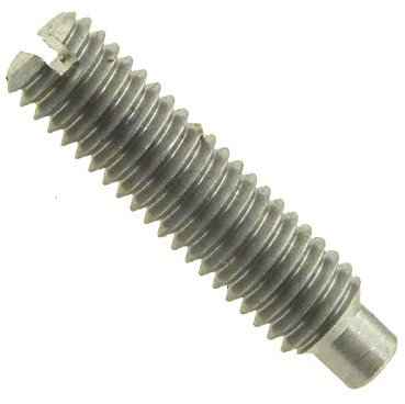 Madenschraube Wurmschraube Stellschraube Gewindestifte mit Schlitz und Zapfen ISO 7435 Stahl 14 H blank M 10 x 40 mm - 50 Stück